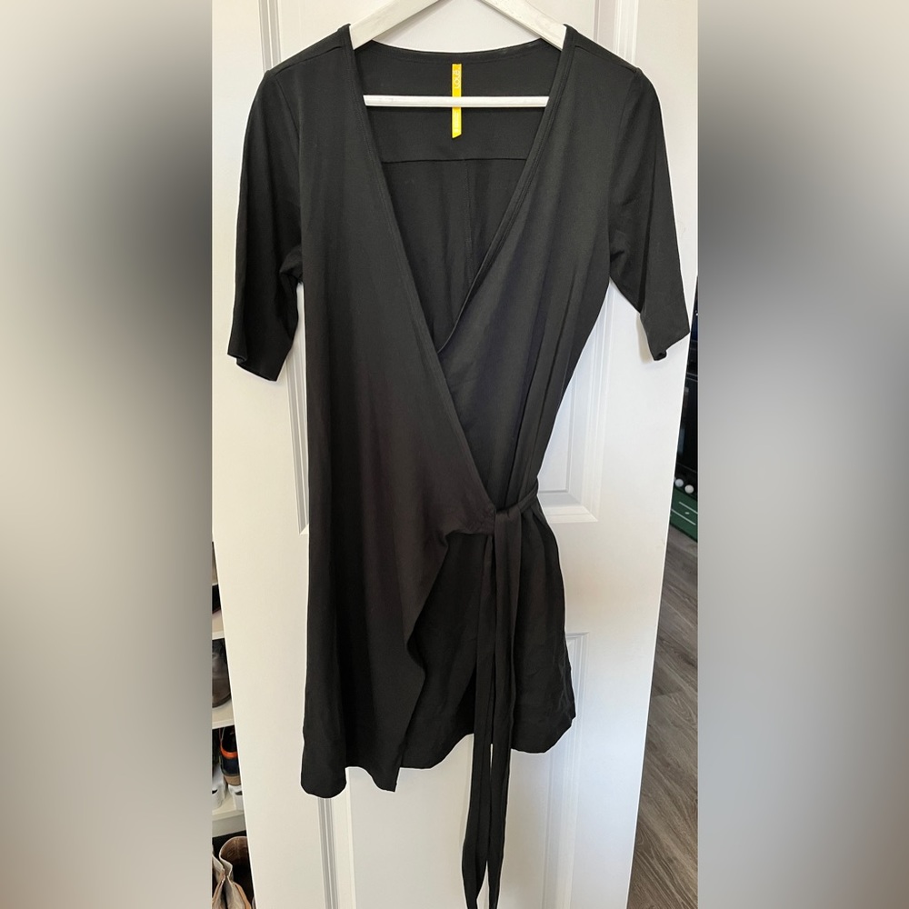 Lole black wrap dress